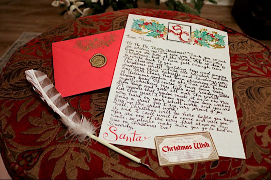 Teenager Santa Letter - Handwritten Letter from Santa Claus with FREE Christmas Wish Ticket!