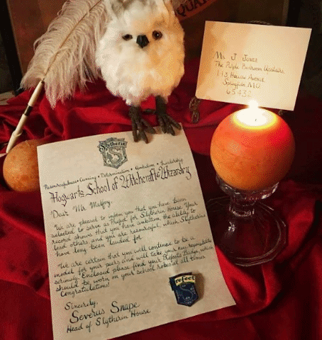"Slytherin" House Prefect Letter & Pin Set - Hogwarts (Inspired)